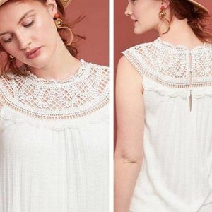 Anthropologie Meadow Rue Sierra Crocheted Top